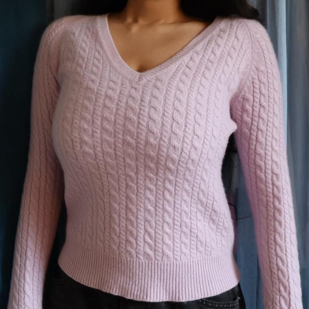100% Cashmere Stunner Cable Knit Sweater
